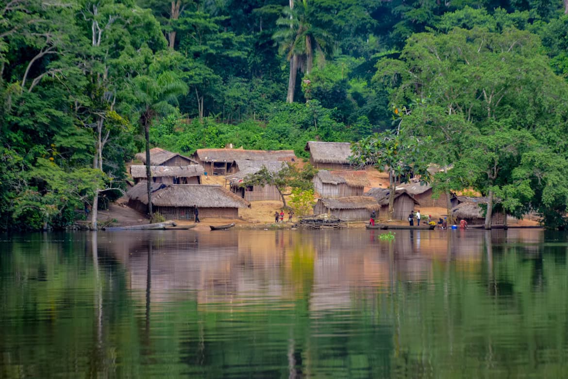 Water village in the Congo